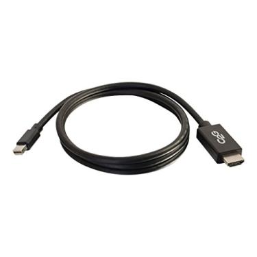 Imagem de C2G Mini adaptador de porta de exibição, porta de exibição para HDMI, macho para macho, preto, 3,04 metros, cabos para ir 54422