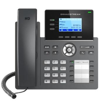 Imagem de Grandstream Telefone Ip Grp2604P, 3 Linhas, 6 Contas Sip, Tela Lcd De 2,7 Polegadas, Gigabit Ethernet De Duas Portas Com Poe Integrado, Adaptador De Energia Não Incluído
