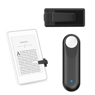 Imagem de Inncarvs Virador de página com controle remoto RF para Kindle Paperwhite, controle de selfie com obturador remoto para câmera, para iPad, iPhone, Android, tablets, e-book, leitura de romances, preto +
