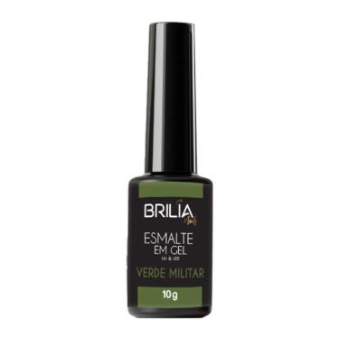 Imagem de Brilia Nail Esmalte Gel Verde Militar 10g