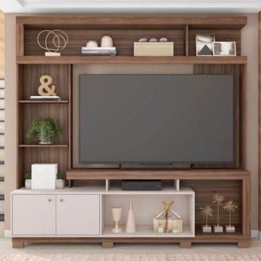 Imagem de Estante para TV Até 55 Polegadas Formosa 2 Portas Nogueira San Remo/Of