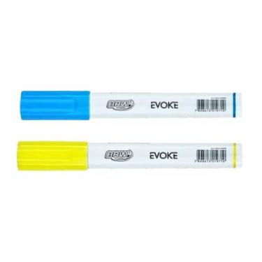 Imagem de Giz Líquido 6mm 4g Brw - Caneta Lousa Quadro Vidro Carros, KIT(1 AZUL 