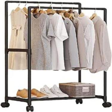 Imagem de Arara de Roupas c/Sapateira Cabideiro Rodinhas - Top Rio