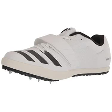 Imagem de adidas Jumpstar Tênis de corrida masculino, Branco/Noite Metálico/Preto, 9