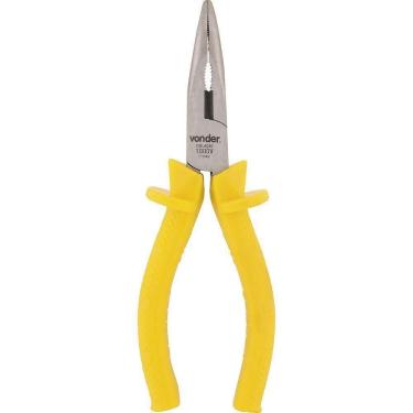 Imagem de Alicate Bico Meia Cana 6" Curvo Vanádio Isolado 1000v Vonder