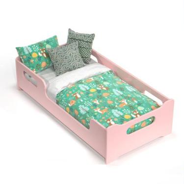 Imagem de Mini Cama Infantil Montessoriana Encanto - MS Móveis, Rosa