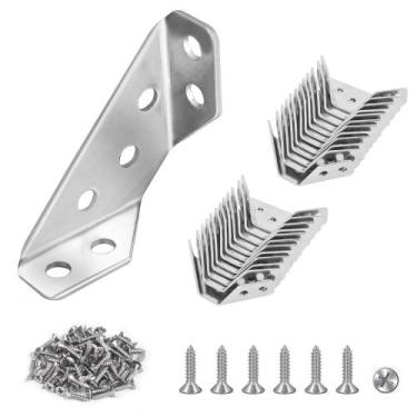 Imagem de Conectores de canto PlusROC Universal Stainless Steel x24