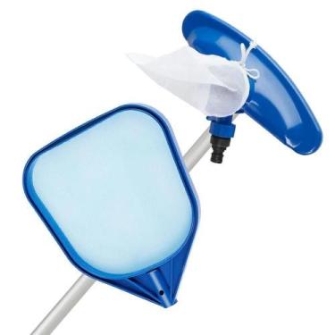 Imagem de Kit Limpeza Para Piscina Cabo 249cm Aspirador Peneira Vg+ - VG Plus