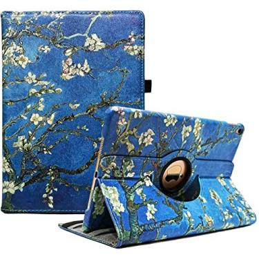 Imagem de Newraturner Capa giratória para iPad 9ª geração (2021) / 8ª geração (2020) / 7ª geração (2019) 10,2 polegadas - capa protetora com suporte giratório de 360 graus, função hibernar/despertar automática