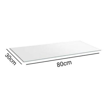 Imagem de Kit 2 Vidro Expositor Balcão Vitrine Para Loja 80x30 4mm - Nacional