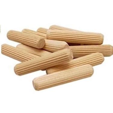 Imagem de Kit Cavilha De Madeira Marfim 10x30, 08x30, 06x30 100 unidades de cada