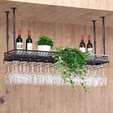 Imagem de HGTRH Suporte para garrafas de vinho, garrafa vinho parede, garrafa de vinho para pendurar na parede de adega, prateleira para copos de vinho para bares, restaurantes, cozinhas