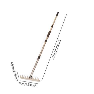 Imagem de Baoblaze Enxada de jardim agrícola, cultivador, enxada ergonômica para afofar o solo, ferramenta para jardinagem e agricultura, desfolhamento e afrouxamento do, Style E