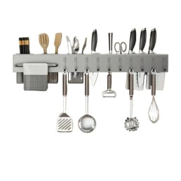 Imagem de Suporte Para Armazenamento De Facas Ganchos Talheres Utensílios De Cozinha(Porta Faca Magnetica)