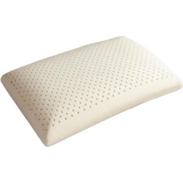 Imagem de Travesseiro De Látex Travesseiro De Látex Natural, Almofada De Massagem Para Dormir, Carro Cervical, Travesseiros Ortopédicos, White, One Size