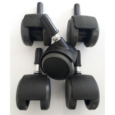 Imagem de Rodizio Para Cadeira De Escritório Roda Pu Grafite Kit S90