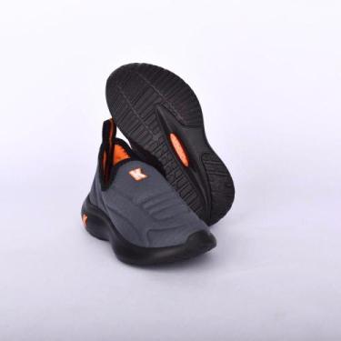 Imagem de Tênis Kidy Nuvem Grafite Preto e Laranja -, 29, Preto