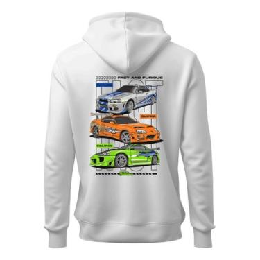 Imagem de Agasalho Casaco Estampa Carros Velozes E Furiosos Brian - JK, Branco, 