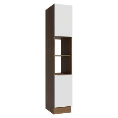 Imagem de Paneleiro 40 cm 2 Portas e 2 Nichos Rustic/Branco Stella Madesa, Rusti