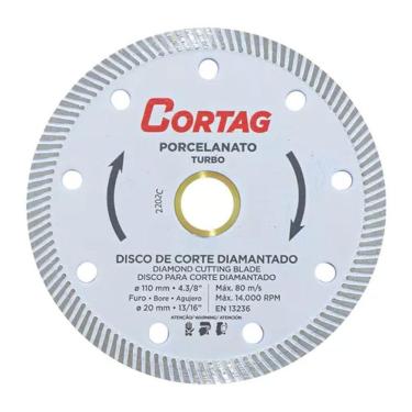 Imagem de Disco Diamantado Porcelanato Cortag Branco