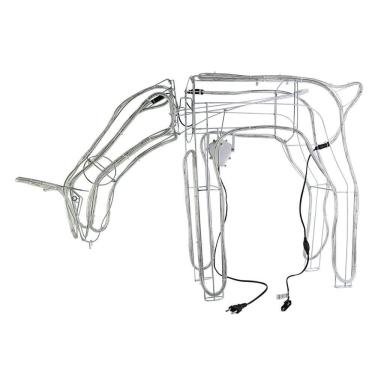 Imagem de Rena Mangueira Led Branco Frio Com Movimento Externo 127V