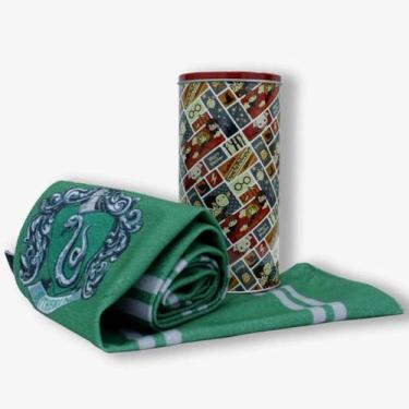 Imagem de Cachecol Oficial Harry Potter Sonserina Presente Geek, Verde