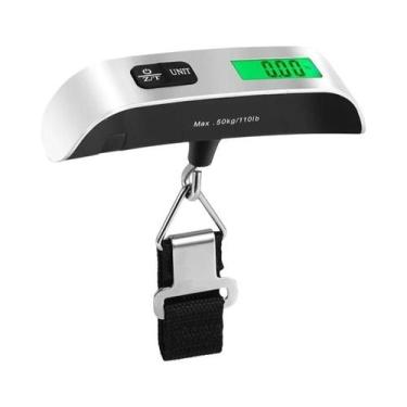 Imagem de Balança Digital Portátil De LCD Para Bagagem 50kg/110lb, Ferramenta De