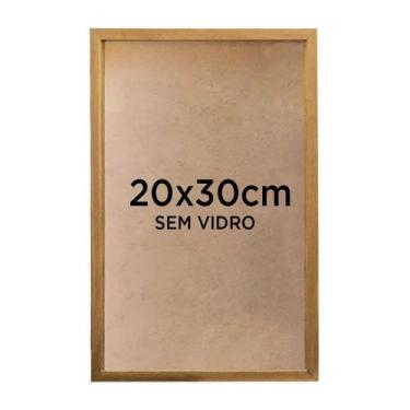 Imagem de Moldura Quadro Caixa 3cm 20x30cm Foto Poster Ilustração Sem Vidro - Vá