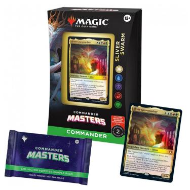 Imagem de Magic The Gathering Commander Masters Enxame de Fractais Deck com 100 Cartas e Acessórios para Colecionador