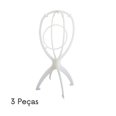 Imagem de Kit 3 Suportes Peruca Wigs e Laces - Central dos Cabelos