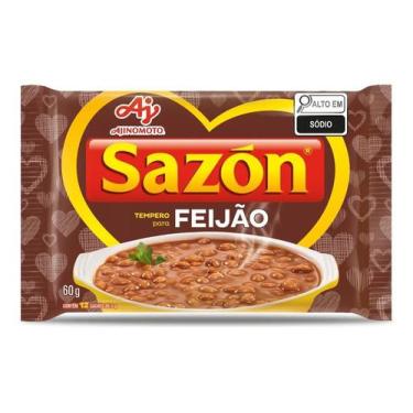 Imagem de Tempero para Feijão Pacote Com 12 Unidades 60g Sazón