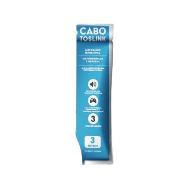 Imagem de Cabo óptico Toslink Básic 3m Pix