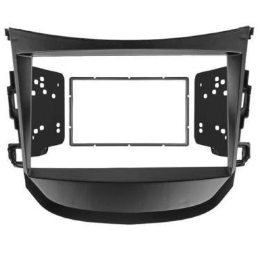 Imagem de Moldura Painel Central Interno Multimidia Som Rádio 2 Din Dvd Hb20s Hb