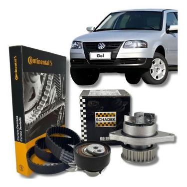 Imagem de KIT CORREIA DENTADA TENSOR BOMBA AGUA GOL g2 g3 g4 G4 g5 g6 1.0 1.6 8V