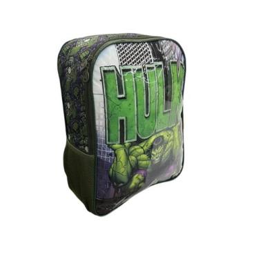 Imagem de Mochila Escolar Infantil Modelo De Costas Marvel Vingadores Hulk, Pret