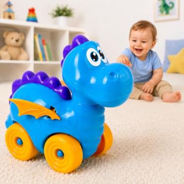 Imagem de Brinquedos Educativos 1 Ano Bebê Carro Dinossauro Bate Asinhas Toy