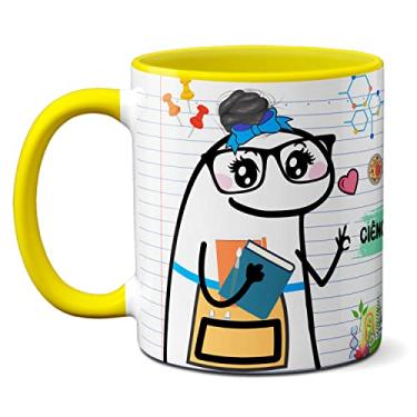 Imagem de Caneca Professora De Ciências/Biologia Liguem O Datashow (Amarela)