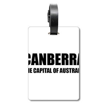 Imagem de Canberra A Capital da Austriália Bolsa de Bagagem Etiqueta de Bagagem Etiqueta para Bagagem