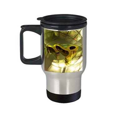 Imagem de Caneca de viagem Capricórnio – Presente do zodíaco Capricórnio – Presente para caneca de astrologia capricórnio – Copo isolado 400 ml