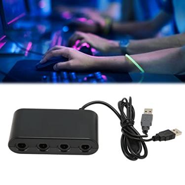 Imagem de Adaptador Gamebox para Switch para Wii U PC, Adaptador de Controlador GC 3 Em 1 Portátil, 4 Portas, Adaptador de Controlador de Jogo Com Função Turobo para Switch para Wii U PC