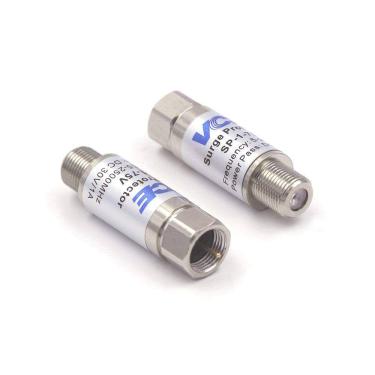 Imagem de Protetor de raios de sobretensão coaxial VCE 75 Ohm 5-2500MHz 2 Pac