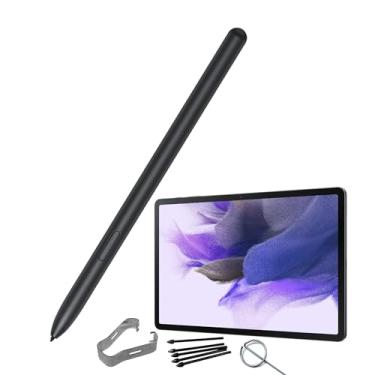 Imagem de Caneta Mystic Black Galaxy Tab S7 FE para Samsung Galaxy Tab S7 FE S Caneta Stylus de substituição + 5 pontas para Samsung Galaxy Tab S7 FE Stylus S Pen + pino de ejeção