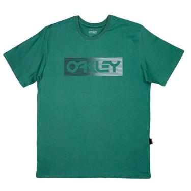 Imagem de Camiseta Oakley B1B Lines Graph Green-Masculino
