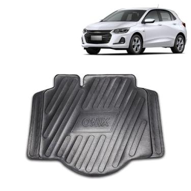 Imagem de Protetor de Porta-Malas Adaptável Onix Hatch 2020 2021 2022 2023 Em Relevo Tapete Bandeja