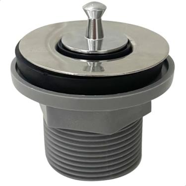 Imagem de Dona D Cor, Valvula Ralo Pia Universal 7/8 pol 1pol e 1 1/4 pol Para Banheiro Escoamento Lavatório Cuba Ralo Grelha Inox Com Tampa Metal ABS