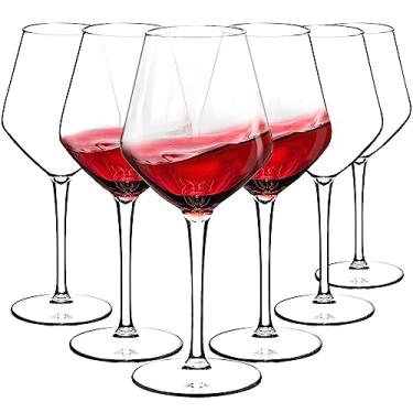 Imagem de Crayline - Taças de Vinho de Plástico de 14.97 Onças com Haste, 6 Unidades, Material Tritan 100% Livre de BPA, Perfeito para Casa e Exterior