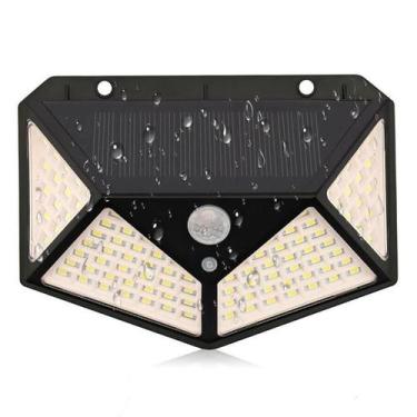 Imagem de Luminária Holofote Luz Solar Arandela Prova D'Agua 100 Led - Correia E