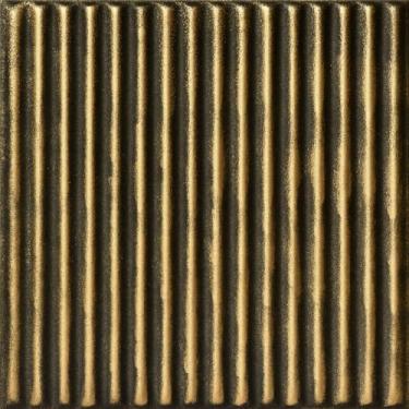 Imagem de A La Maison Ceilings R133 Telha de teto de espuma pré-pintada ondulada (259,2 pés quadrados/caixa), pacote com 96, ouro antigo