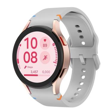 Imagem de Pulseira de silicone macio compatível com Samsung Galaxy Watch 7 de 44 mm e 40 mm, pulseira esportiva respirável para Galaxy Watch7, feminina e masculina