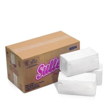 Imagem de Papel Toalha Interfolhado Folha Simples CX c/ 2000 Folhas Sulleg